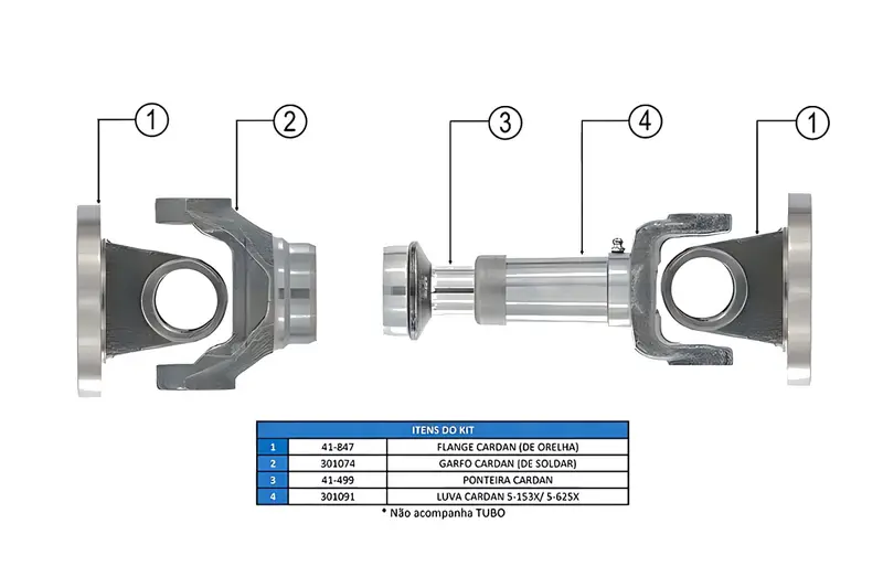 Cruzeta Cardan 5-153X para Ford Ranger — 41-631X