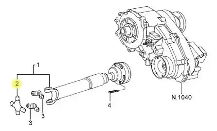 Cruzeta para Ford Ranger Jeep Cherokee Hilux — BF7T4635B