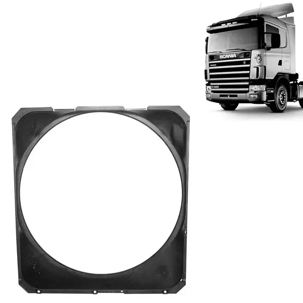 Defletor Radiador em Fibra para Caminhão Scania S4 R 114 / T124