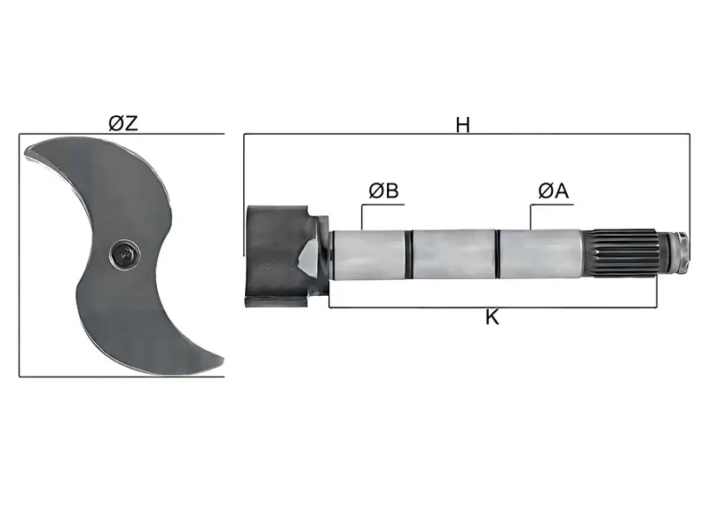 Eixo Expansor Freio Diant Dir para Ford — 2TA 607 048 A