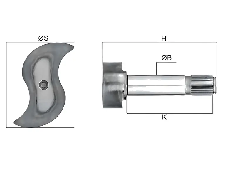 Eixo Expansor S Freio Aco 26 Estrias MB — 307.421.0036