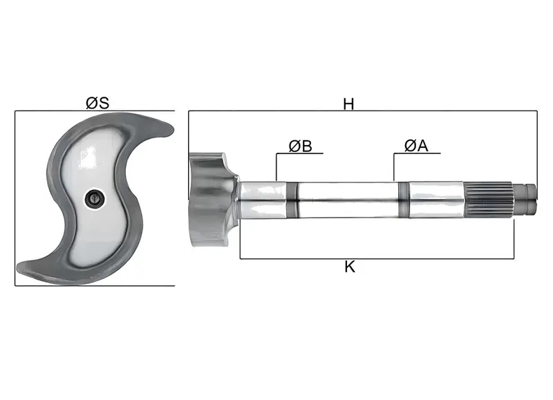 Eixo Expansores S Freio Ar 335MM 28ESTRIAS — 7149322