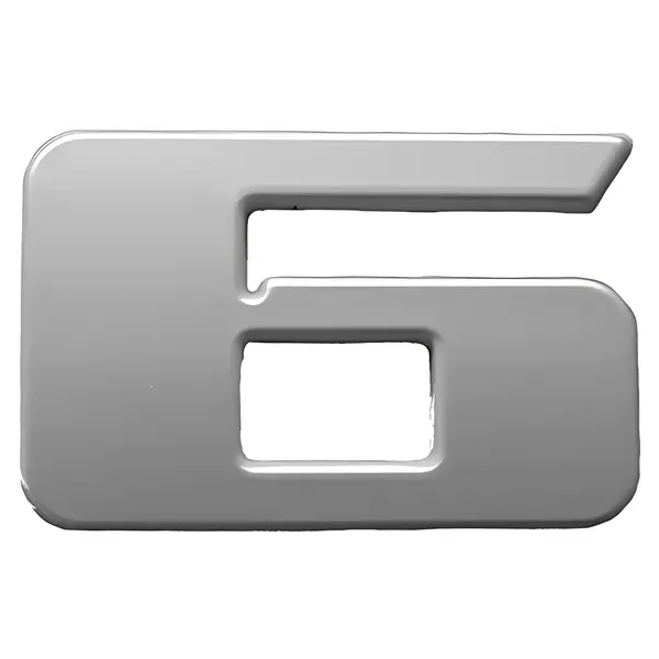 Emblema 6 Cromado para Ford Cargo — ML3396