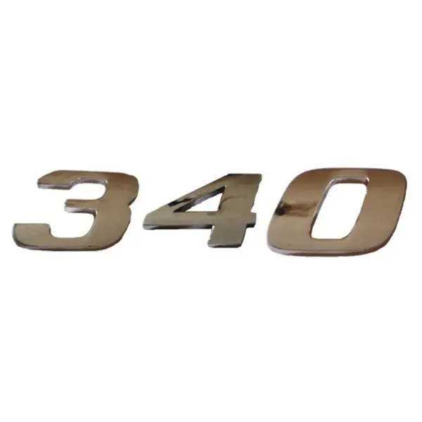 Emblema Adesivo Cromado 340