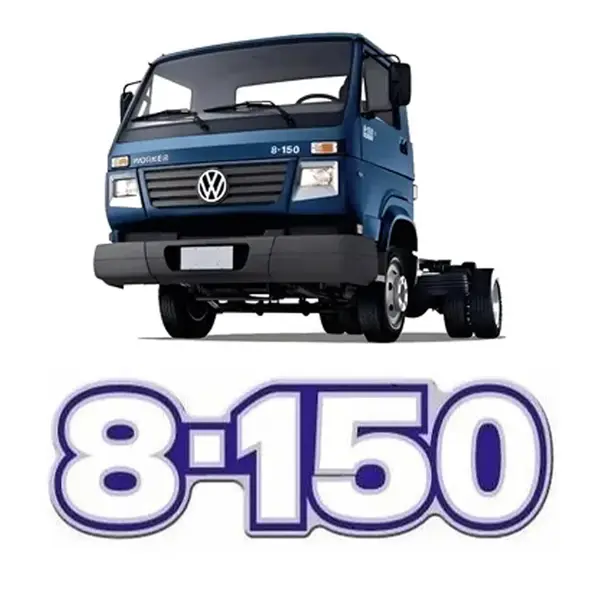 Emblema Adesivo Resinado Caminhão VW 8.150 ( Frontal )