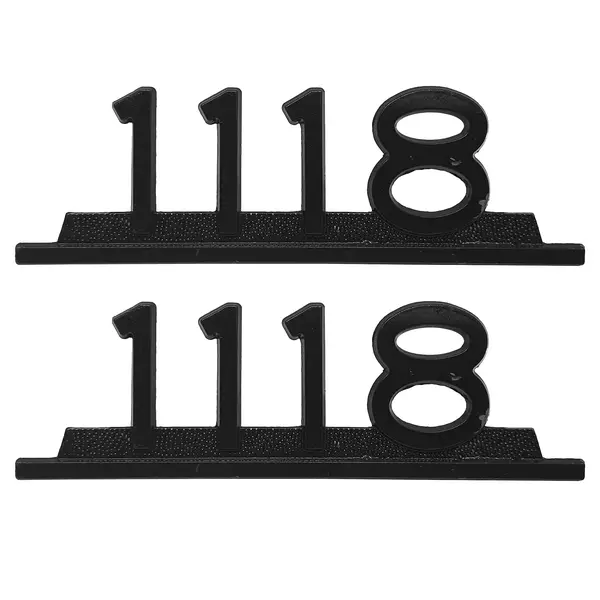 Emblema Caminhão MB 1118 Preto de Ferro Zamak Par