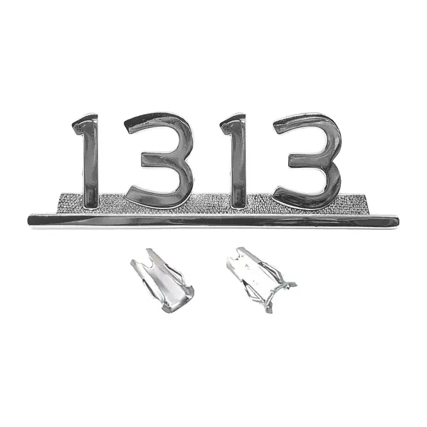 Emblema Caminhão MB 1313 Cromado de Ferro Zamak c/ Presilha