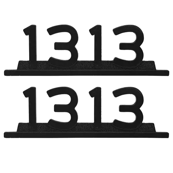 Emblema Caminhão MB 1313 Preto de Ferro Zamak Par