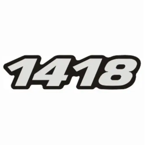 Emblema Caminhão MB 1418 Adesivo Resinado Lateral