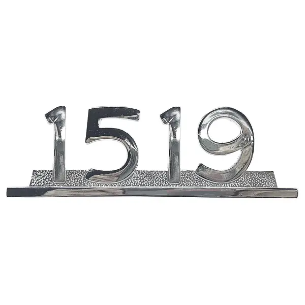 Emblema Caminhão MB 1519 Cromado de Ferro Zamak