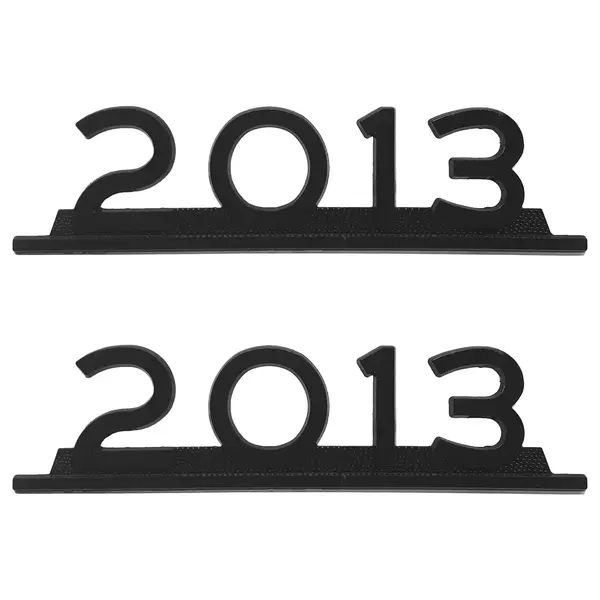 Emblema Caminhão MB 2013 Preto de Ferro Zamak Par