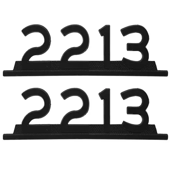 Emblema Caminhão MB 2213 Preto de Ferro Zamak Par