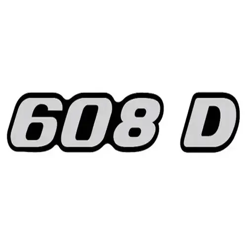Emblema Caminhão MB 608D Adesivo Resinado Lateral