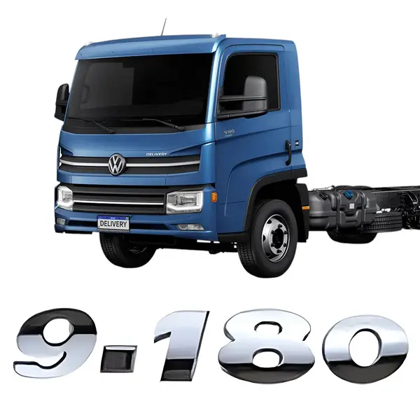Emblema Caminhão VW Delivery 9180 Plástico Cromado Lateral