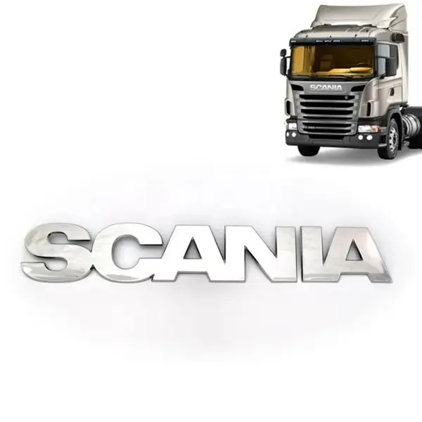 Emblema Cromado Grade Frontal para Caminhão Scania G / R 2008 e 2009
