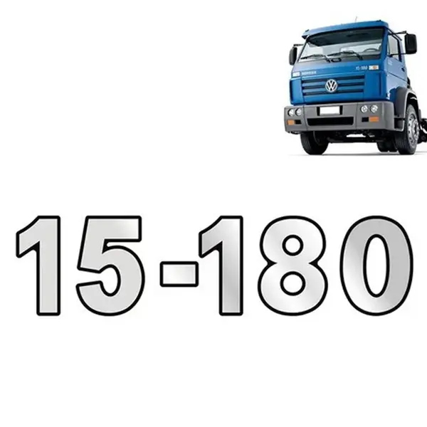 Emblema Escovado Frontal Para Caminhão VW 15-180