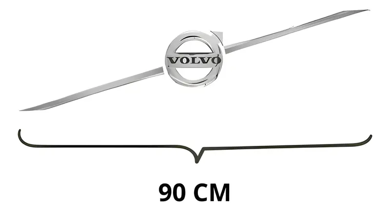 Emblema Grade Cromado Transversal — 22855670