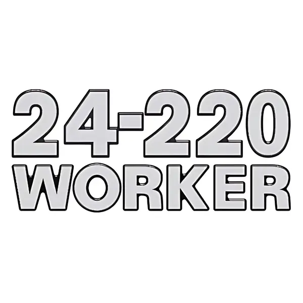 Emblema Lateral para VW Worker 24220 Prata — VW24220