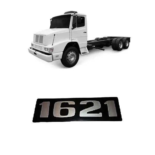 Emblema Plast C/relevo Prata MB 1621