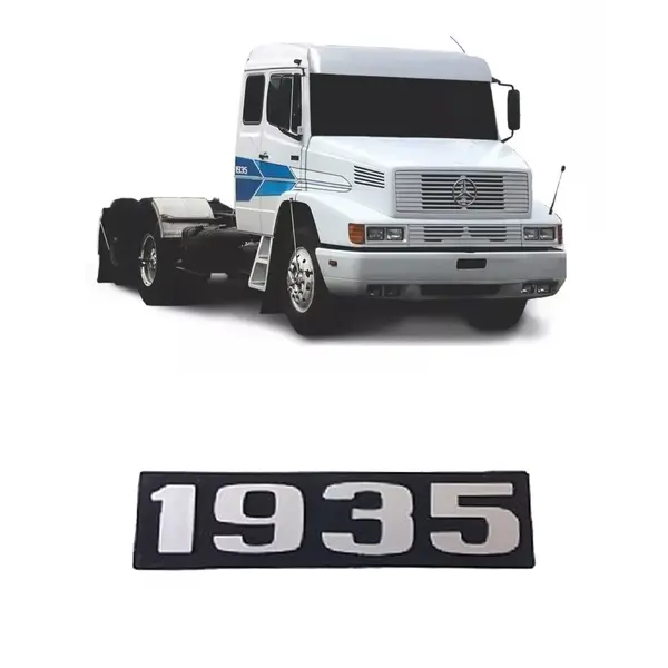 Emblema Plast C/relevo Prata MB 1935