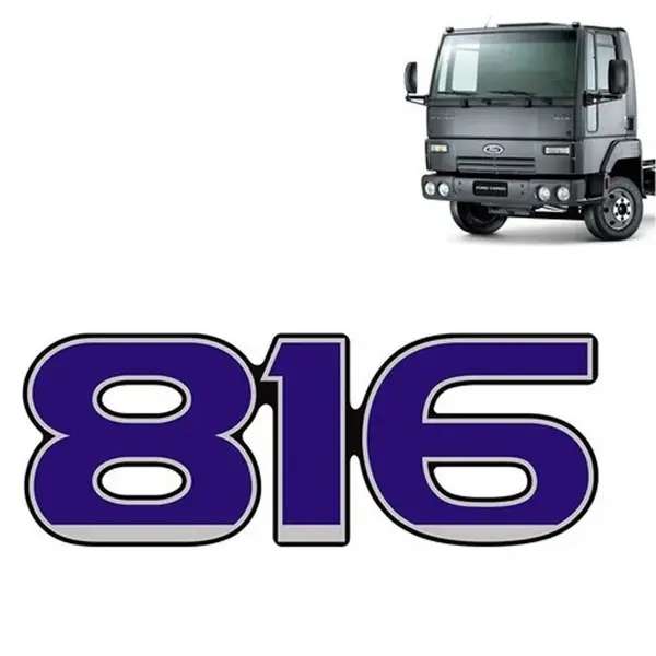 Emblema Resinado Frontal Para Caminhão Ford Cargo 816