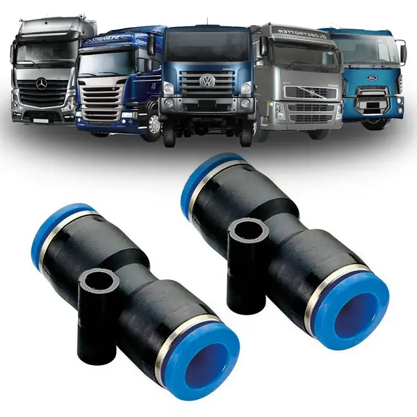 Emenda 8MM Engate Rapido Nylon Caminhão Universal 2 Peças