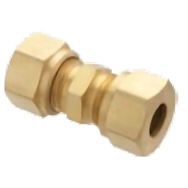Emenda Dupla 8MM Latao Tubo Freio Carreta