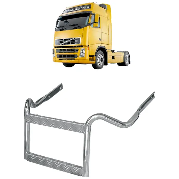 Escada Plataforma Caixa Bateria Volvo FH NH Cromada ....2014