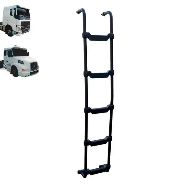Escada Traseira para caminhão Volvo NH / FH Cabine Alta Preta