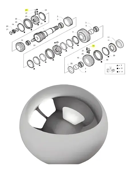 Esfera Cambio ZF 6S-420V para Iveco Daily — 9926356