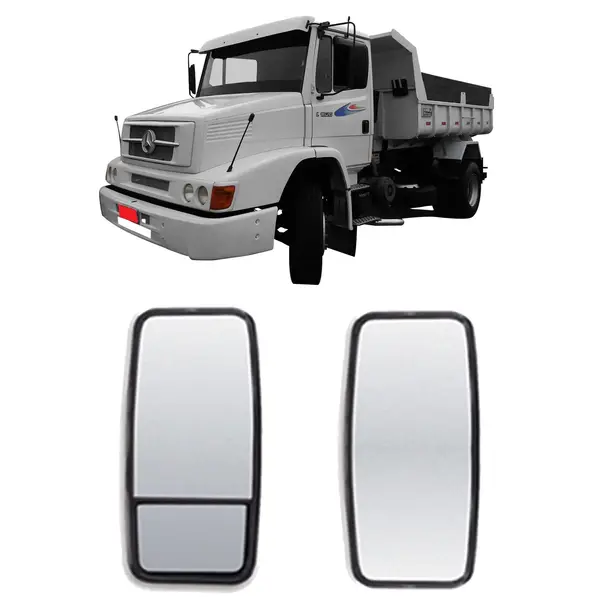 Espelho Retrovisor Caminhão MB 1620 HPN Atron Convexo Par