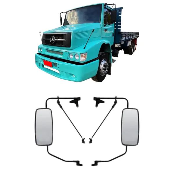 Espelho Retrovisor Convexo Caminhão MB HPN 1620 a Partir 2000... Par Completo