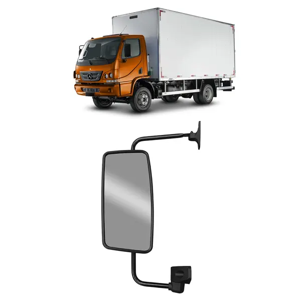 Espelho Retrovisor MB Accelo 2020 a 2022 Convexo L/e