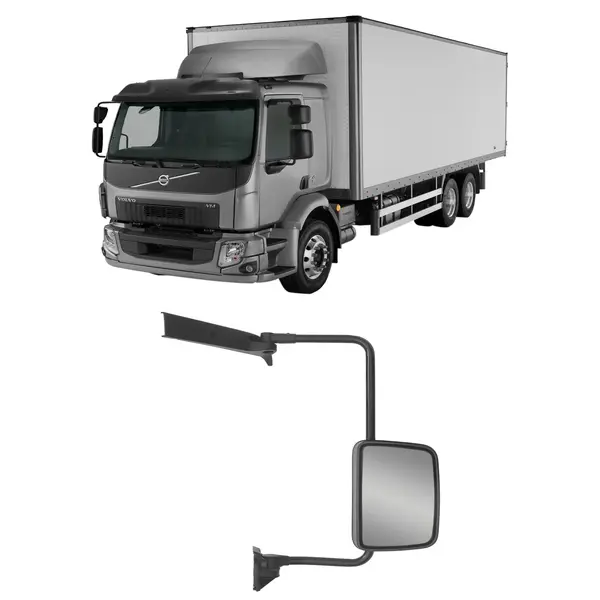 Espelho Retrovisor Plano Completo Caminhão Volvo VM a Partir 2006... L/d
