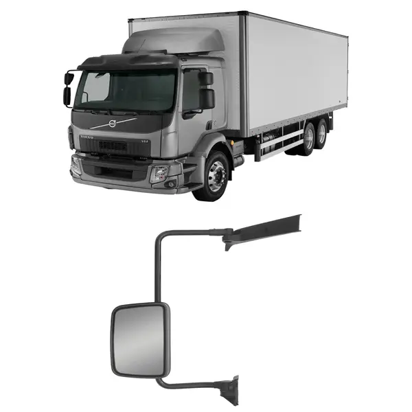 Espelho Retrovisor Plano Completo Caminhão Volvo VM a Partir 2006... L/e