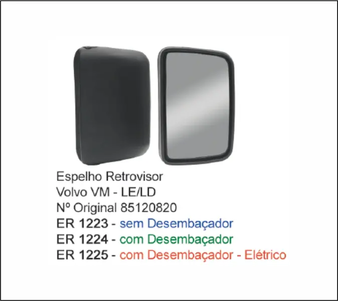 Espelho Retrovisor VM 4X2 6X2 8X2 8X4 para Volvo — 85120820