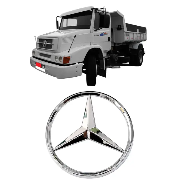 Estrela Cromada Caminhão MB 712C 1618 1620 1935 1938 (22CM)
