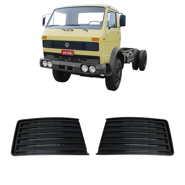 Extensão Grade Frontal Caminhão VW 1981 até 1993 Par