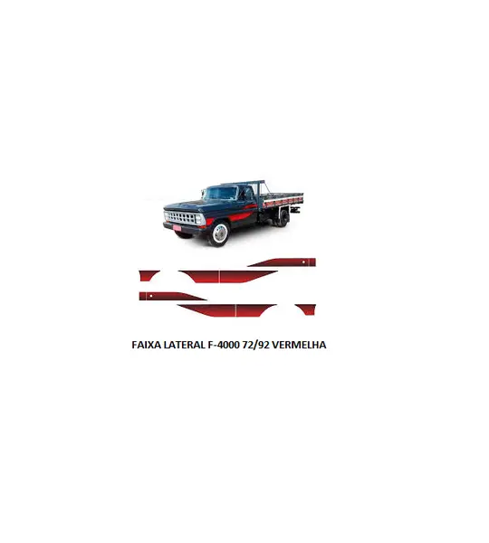 Faixa Lateral F-4000 72/92 Vermelha