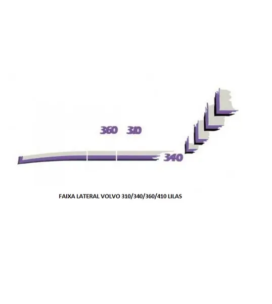 Faixa Lateral Volvo 310/340/360/410 Lilas