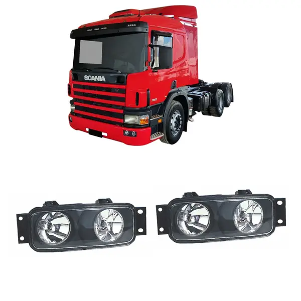 Farol Auxiliar Caminhão Sc Serie 4 - Par