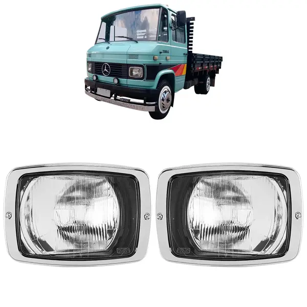 Farol Caminhão MB 608 608D 708 708D Par