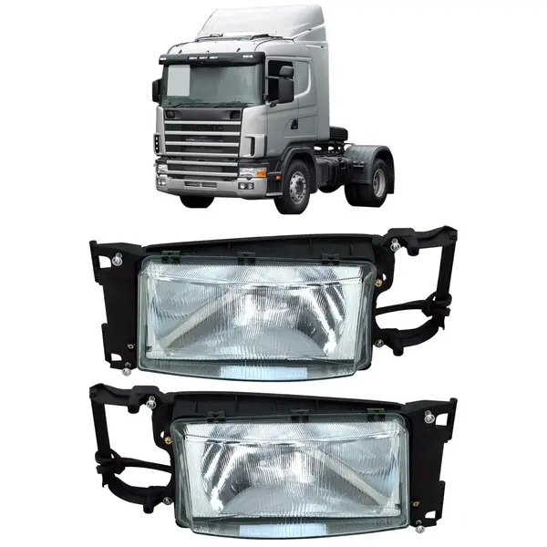 Farol Caminhão Sc Serie 4 114 124 1997 a 2008 - Par