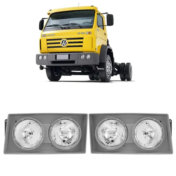 Farol Caminhão VW 2000 a 2002 Nino - Par