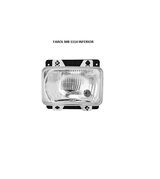 Farol MB 1313 1513 1114 1519 Inferior LE Aro Preto PL70520222 3318208961