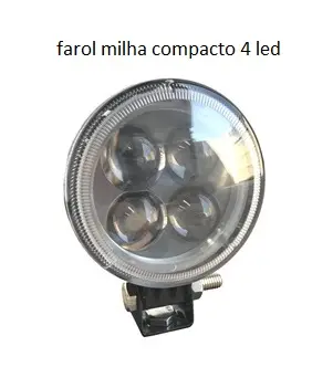 Farol Milha Compacto LED Bivolt 4 LED