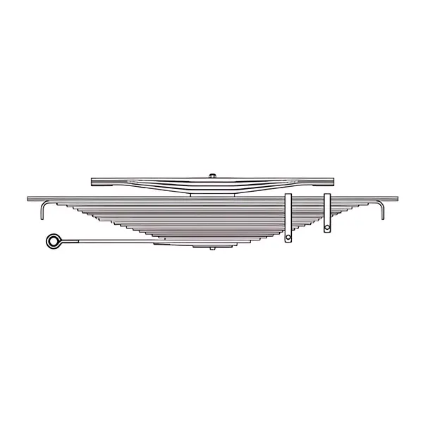 Feixe Mola Tras para Ford 1719 VW Lixo — JVW2130FX