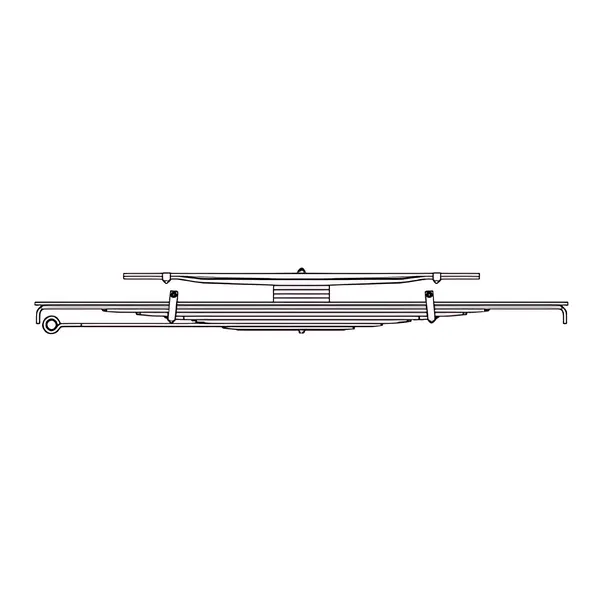 Feixe Mola Tras para Ford Cargo 1317/1519 — JVW0615