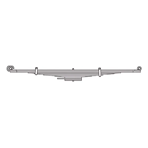 Feixe Mola VW Onibus para Ford B1618 — JVW0609FXRE