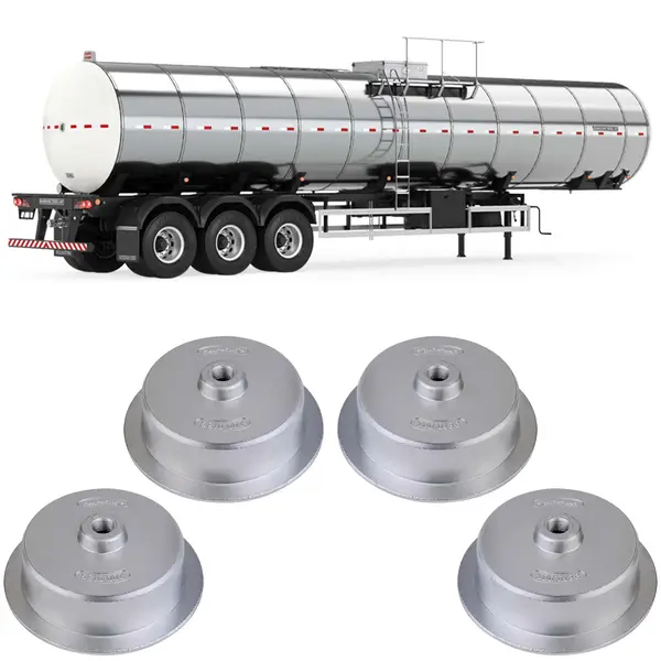 Flange Rodoar Roda Cubo Carreta Randon Nova Pneu Single (KIT c/ 4)